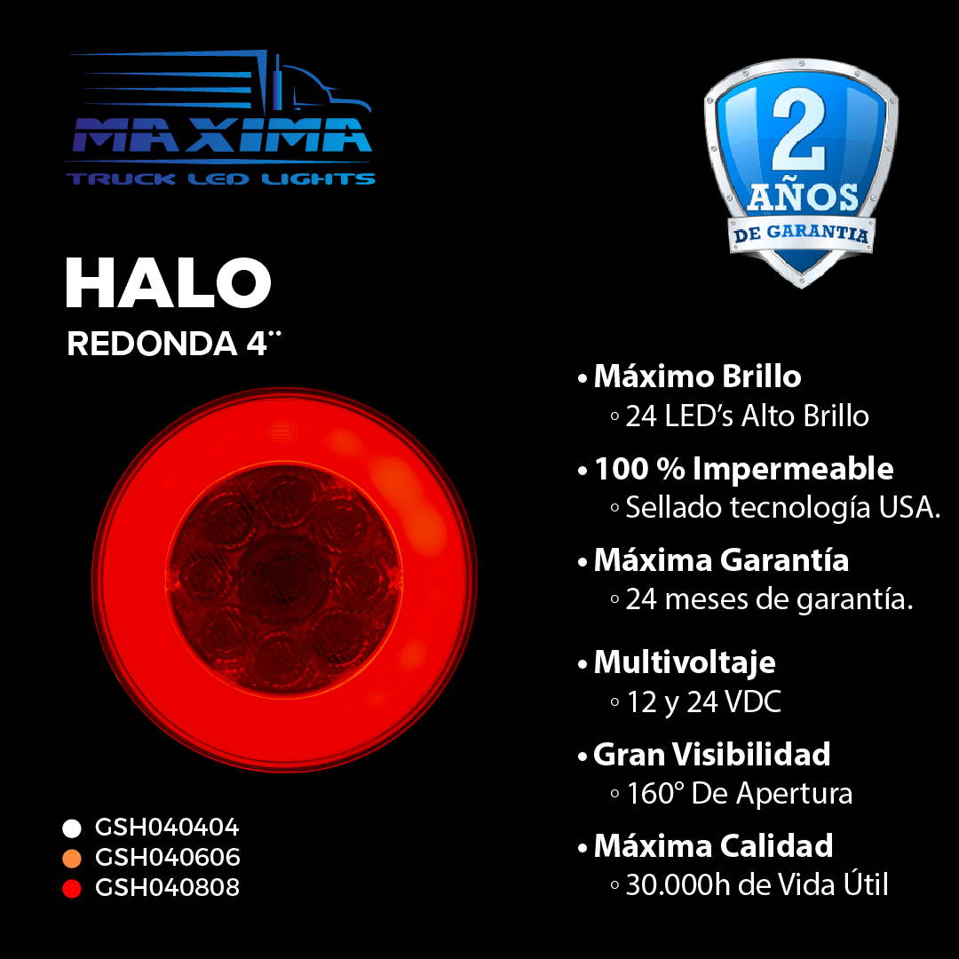 Lampara Redonda 4" HALO