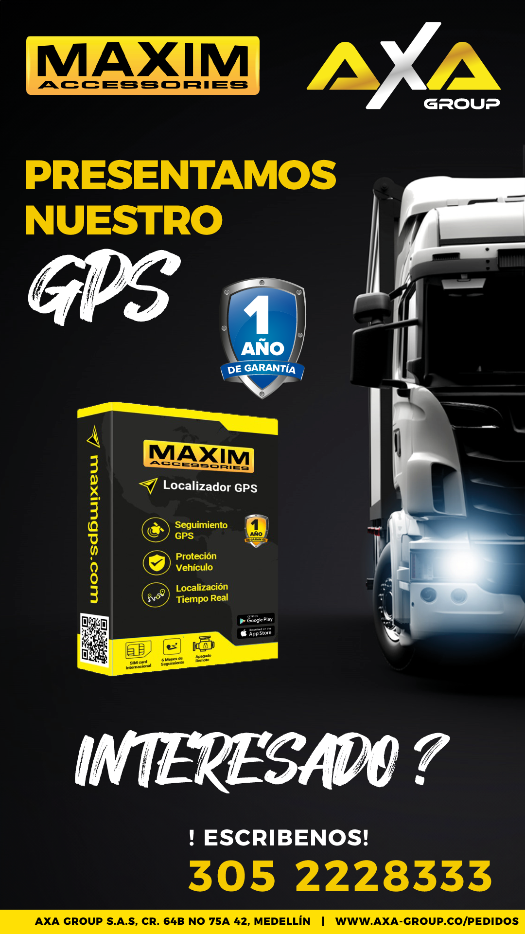 Servicio x 1 Año de MAXIM GPS