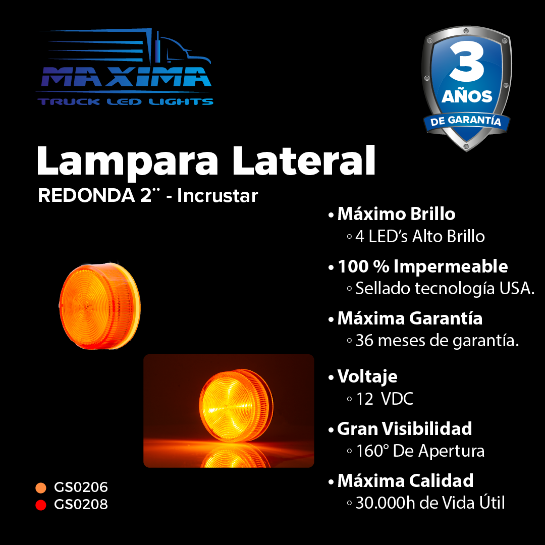 Lámpara Redonda 2"