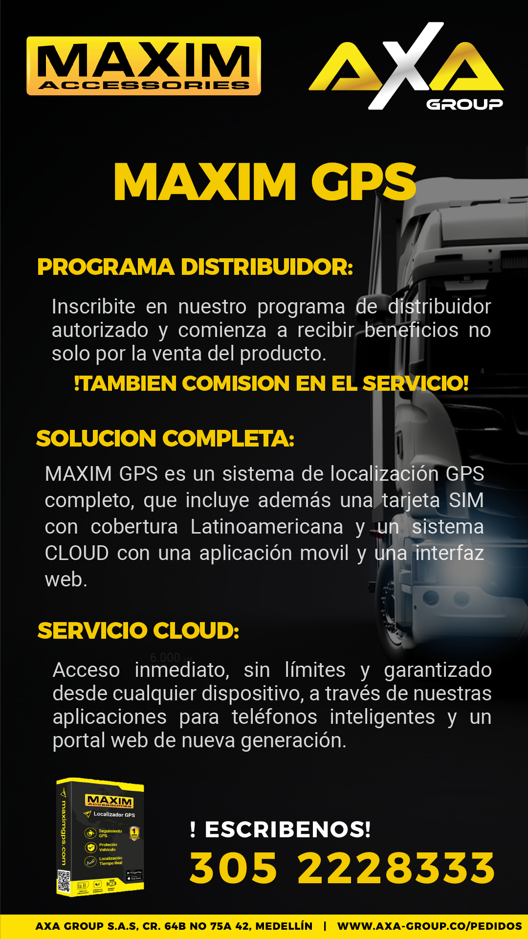 Servicio x 1 Año de MAXIM GPS