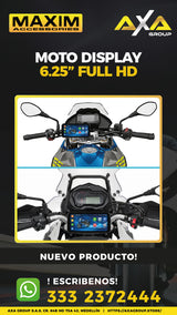 Moto Display de 6.25" HD con Control + DVR