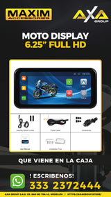 Moto Display de 6.25" HD con Control + DVR